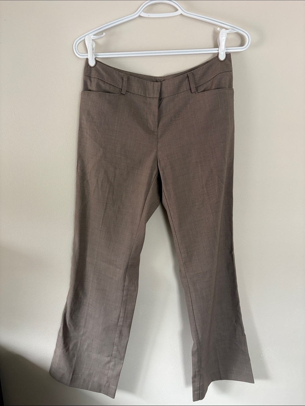 New York & Company Brown Boot Cut Dress Pants